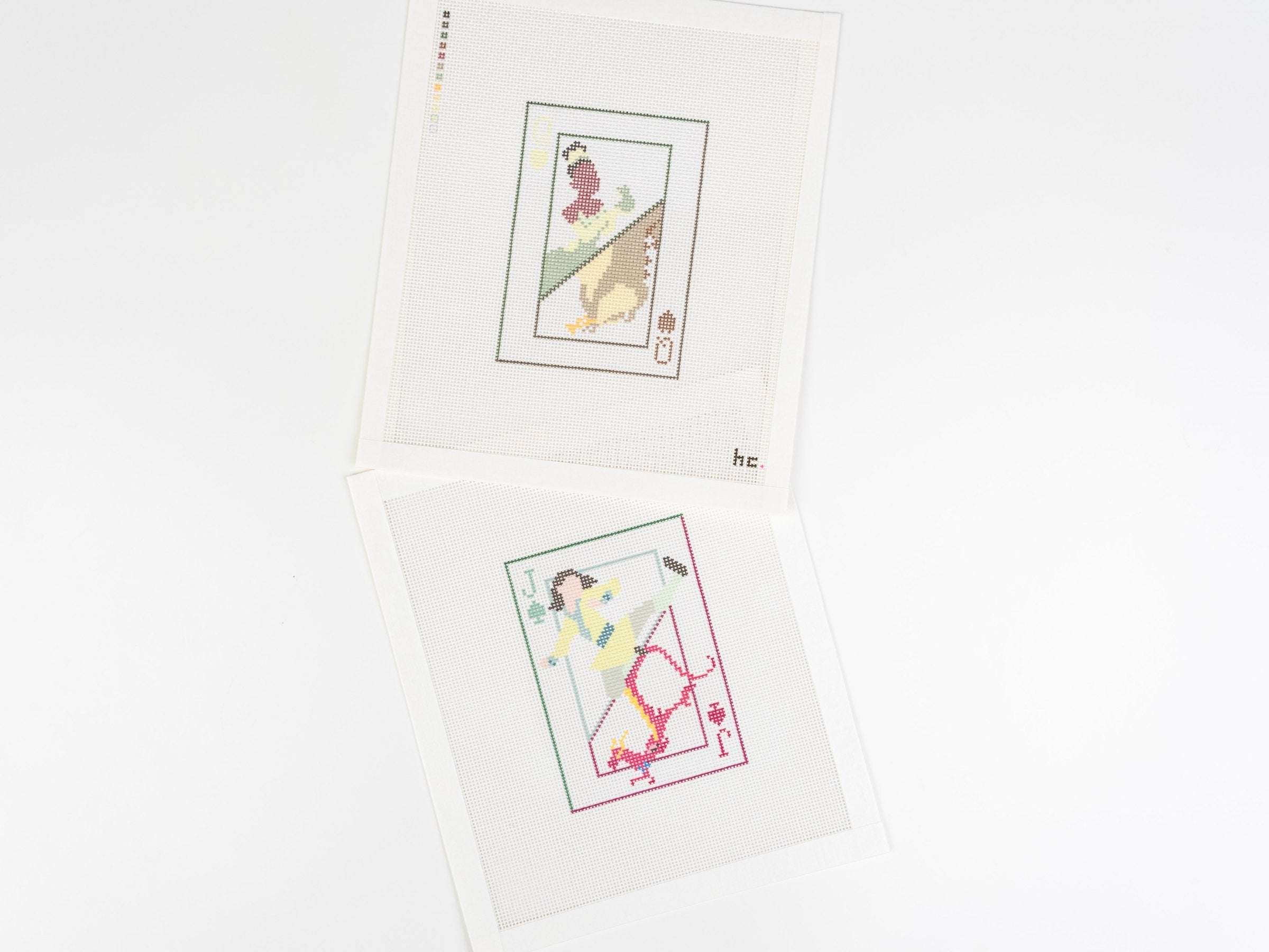 Character playing-card canvases