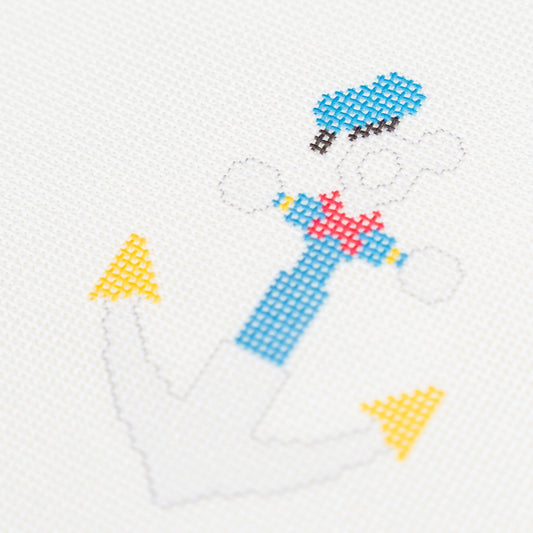 Donald Anchor, stitched detail