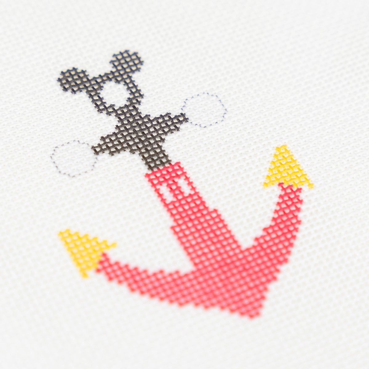 Mickey Anchor, stitched detail