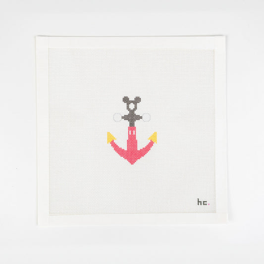 Mickey Anchor, printed needlepoint canvas