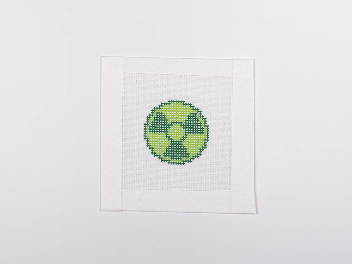 Always Angry, printed needlepoint canvas, full view