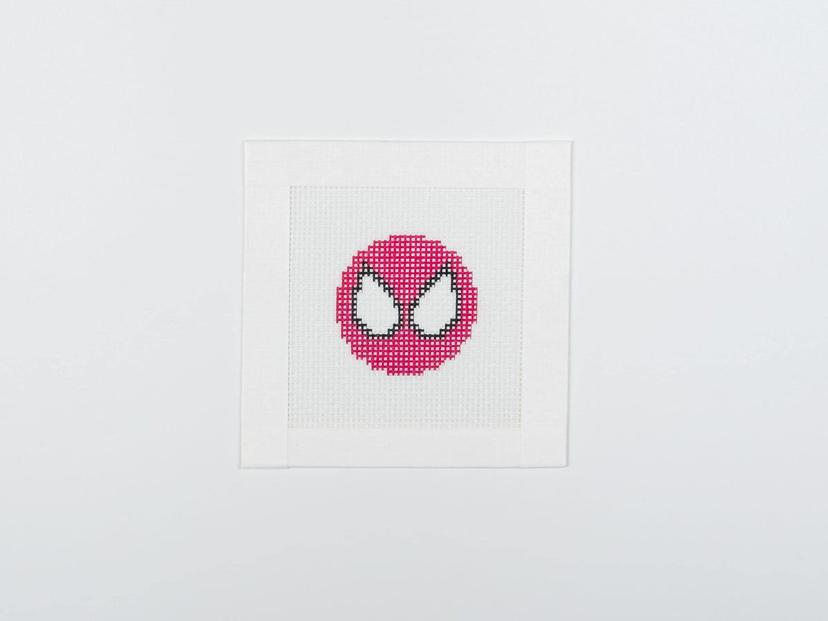 Kid from Queens, printed needlepoint canvas, full view
