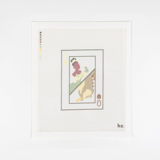 Tiana & Louis Playing Card, printed needlepoint canvas