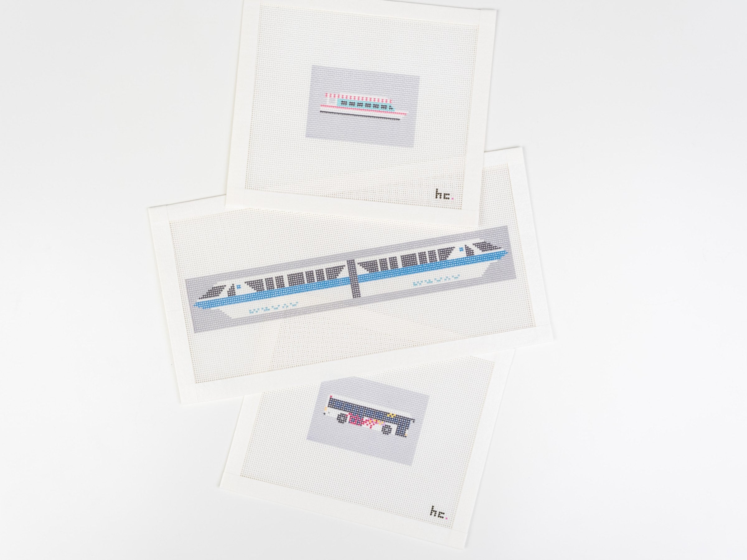 Theme park and transit canvas designs
